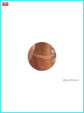 Layered 14K Gold Plated Anklet